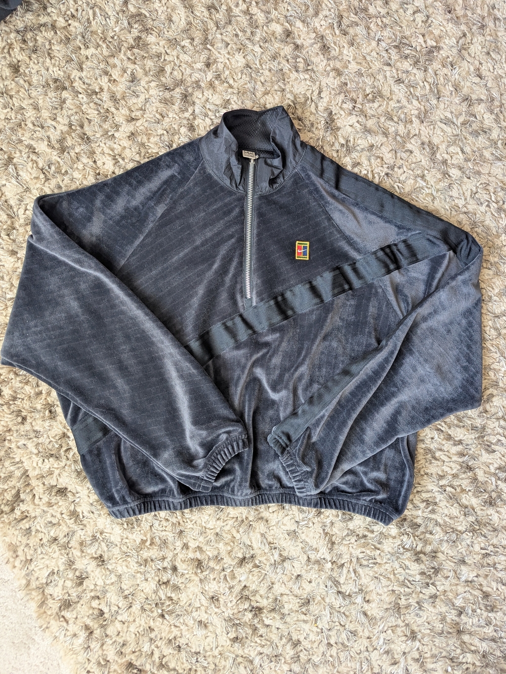 Nike Tennis Velour Half-Zip Pullover